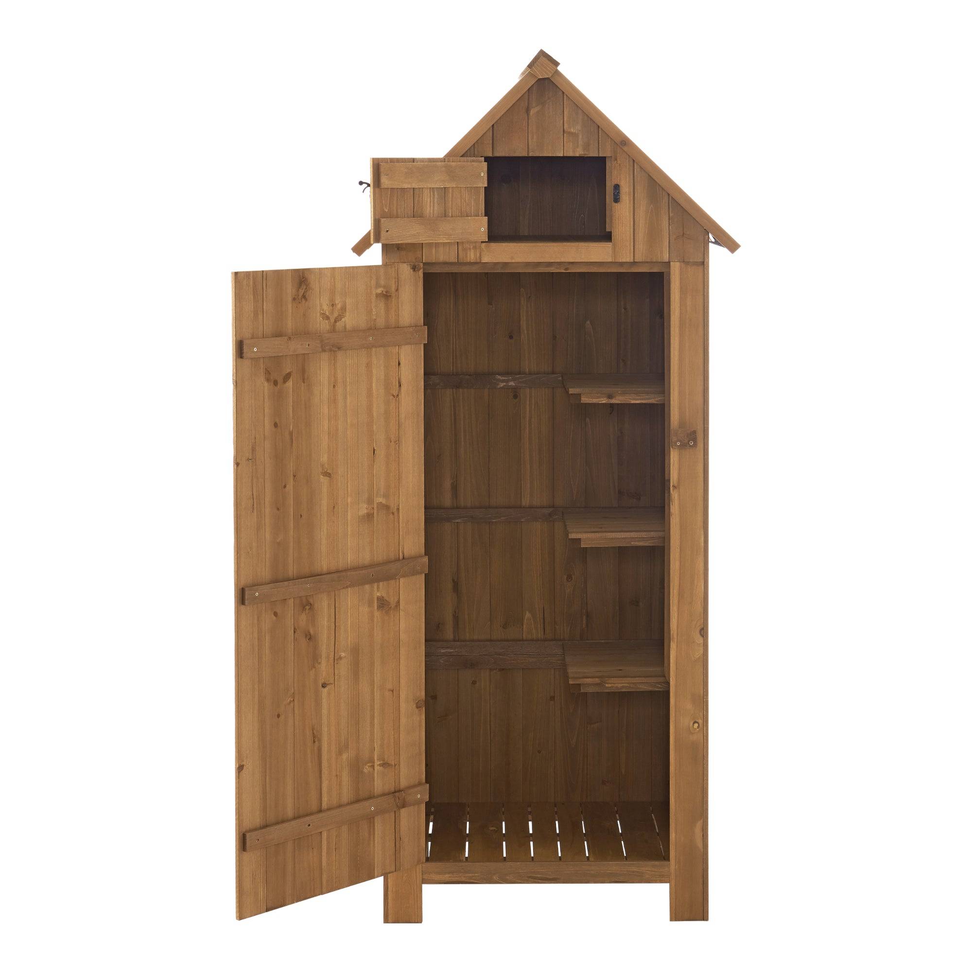 Helloshop26 - Abri de jardin à toit bitumé range-bûches en bois 179 x 77 x 54 cm - Image 4