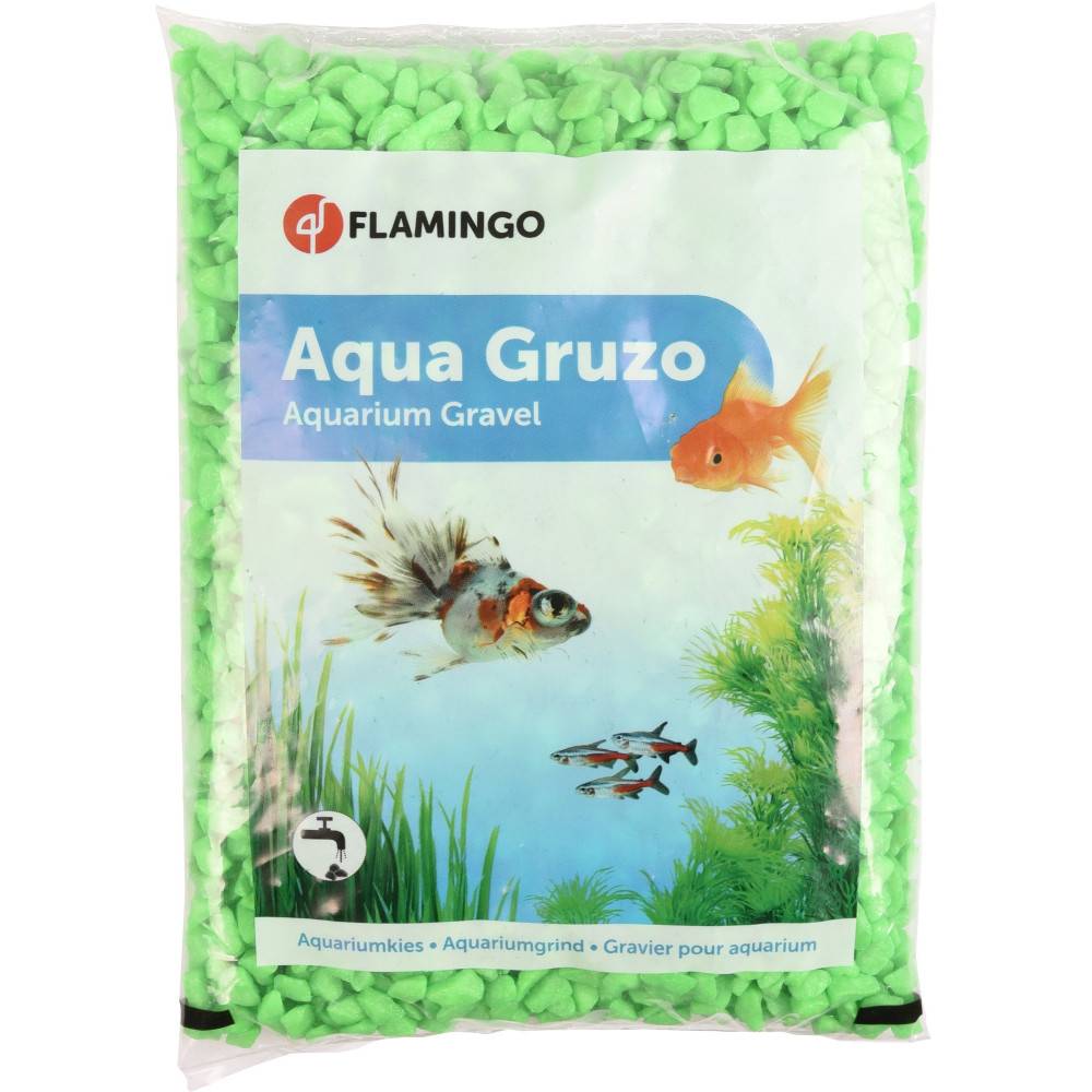 Gravier Néon vert 1 kg pour aquarium - Image 1