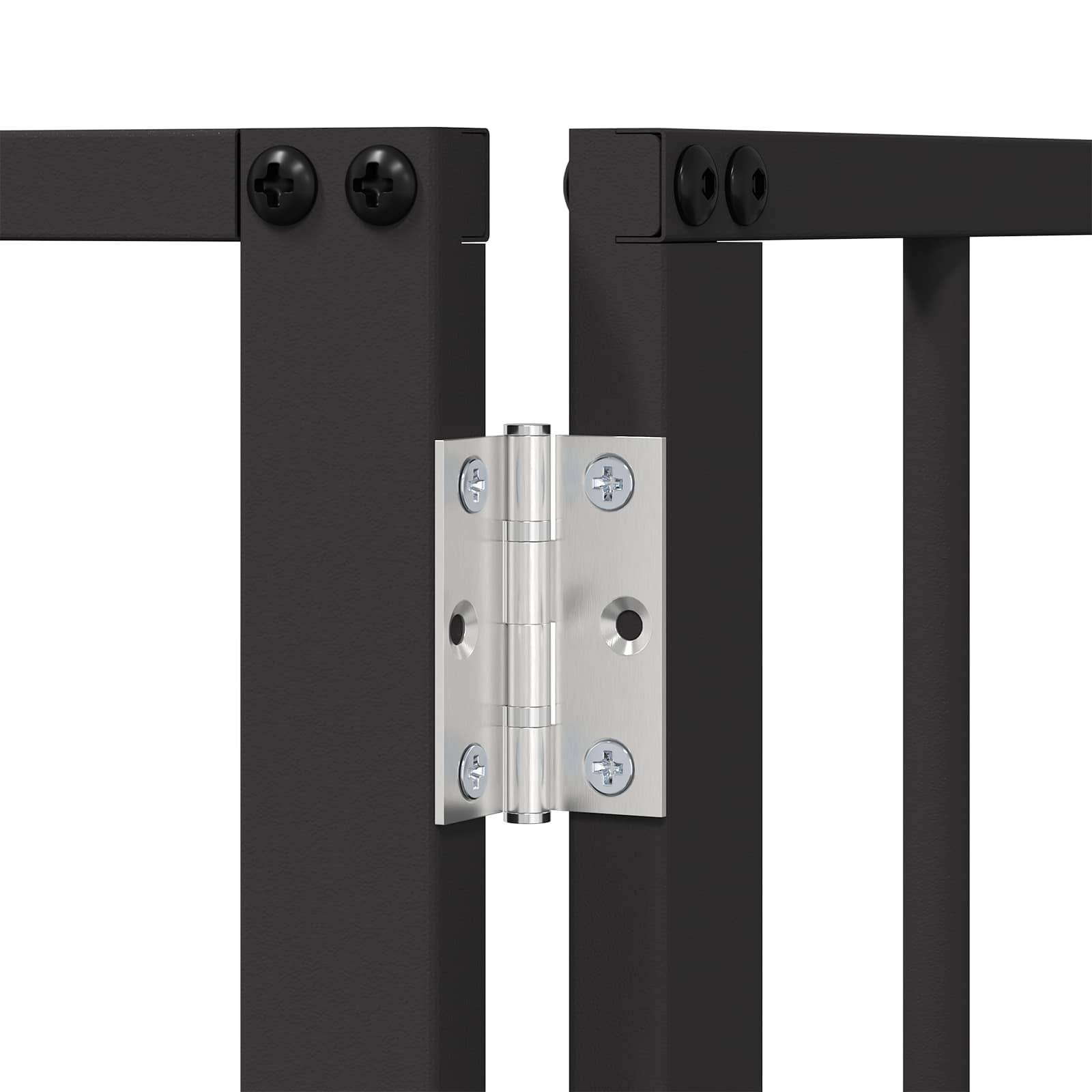 ComfortXL - Enclos pour chien acier galvanisé intérieur parc modulable noir 80x80cm - ComfortXL Outdoor Living - Image 6