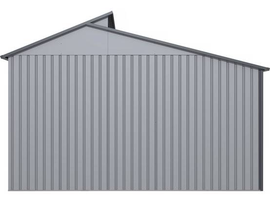 Abri De Jardin Métal Avec Pergola "madras" - 9.12 M² - 257 X 355 X 237 Cm - Gris -habitat Et Jardin - Image 5