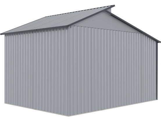 Abri De Jardin Métal Avec Pergola "madras" - 9.12 M² - 257 X 355 X 237 Cm - Gris -habitat Et Jardin - Image 6