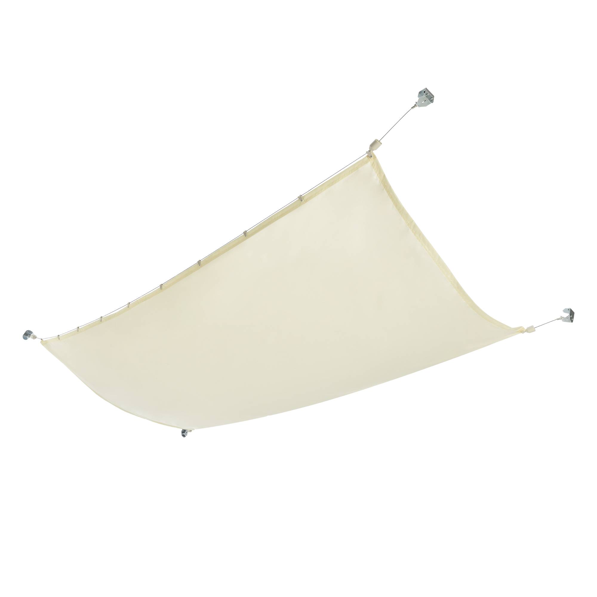 Voile d'Ombrage Rétractable Braga SPF 50 Hydrofuge 140 x 420 cm Beige [en.casa] - Image 1