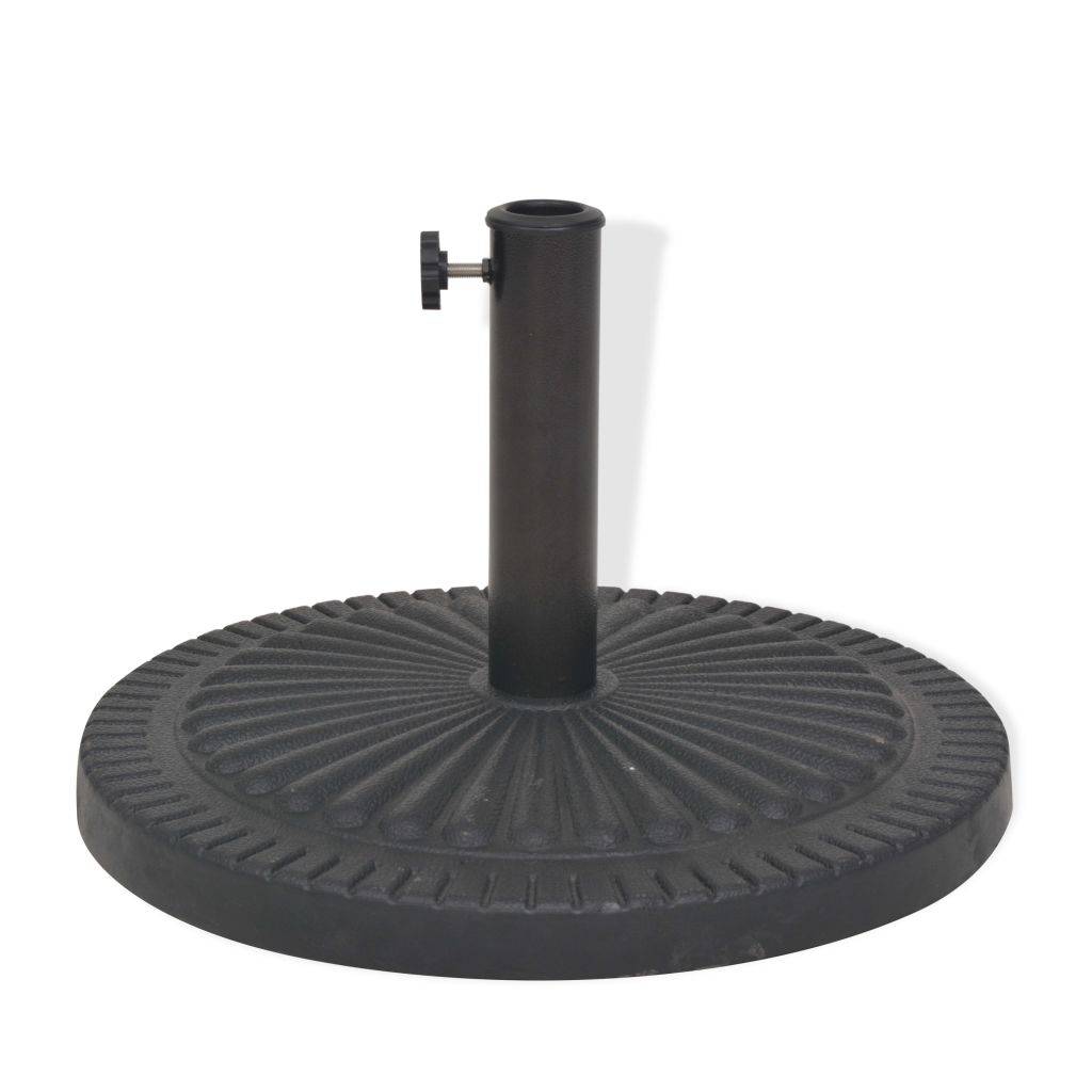 Helloshop26 - Pied base socle de parasol résine rond diamètre 38 et 48 mm noir 14 kg - Image 2