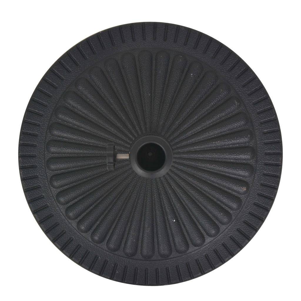 Helloshop26 - Pied base socle de parasol résine rond diamètre 38 et 48 mm noir 14 kg - Image 3