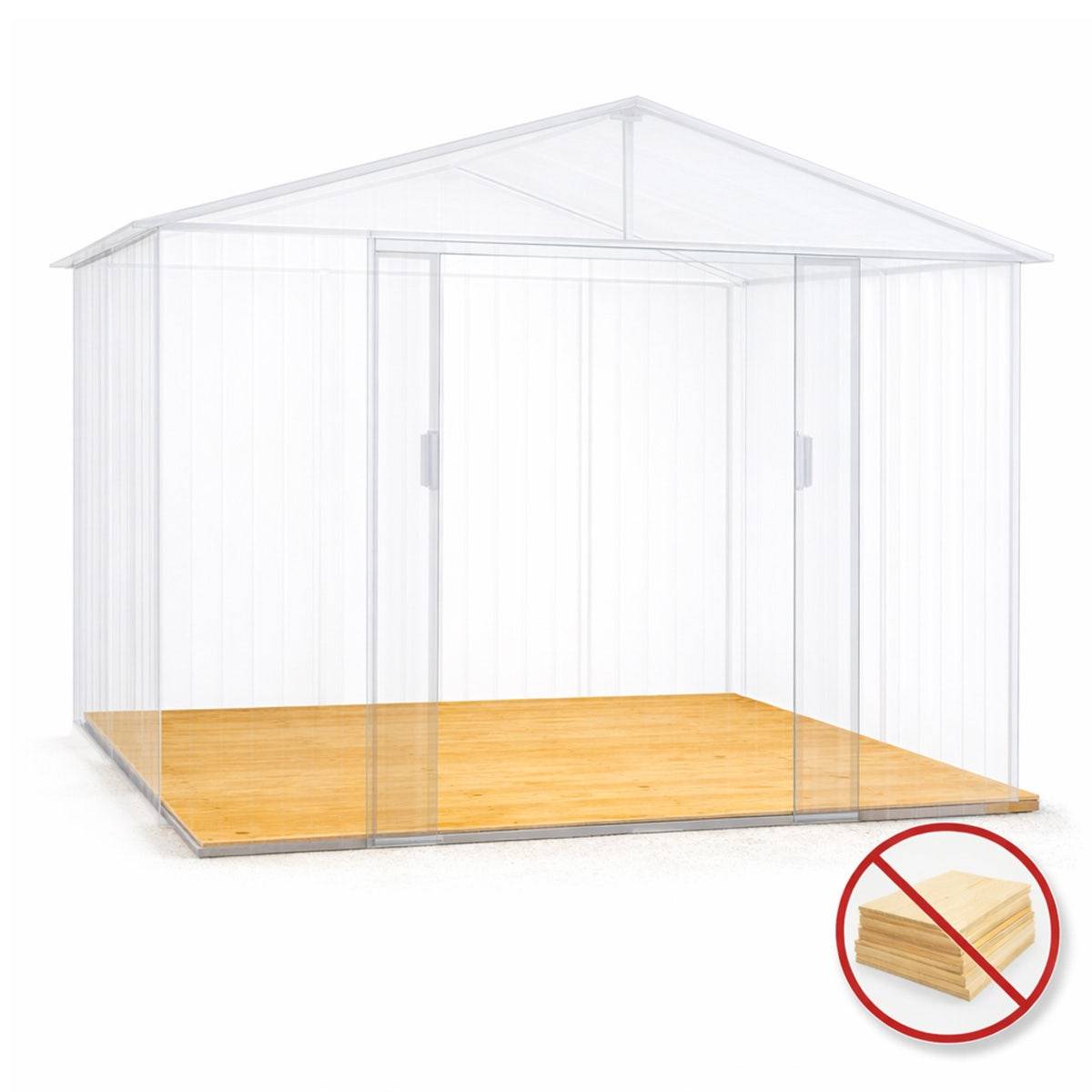 Kit plancher pour abri de jardin avec bûcher Trigano de 4,85 m² - Image 5