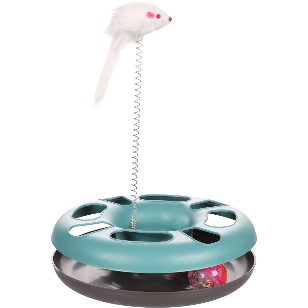 Flamingo - Jouet Laetitia bleu cercle ø24 cm pour chats - Image 1