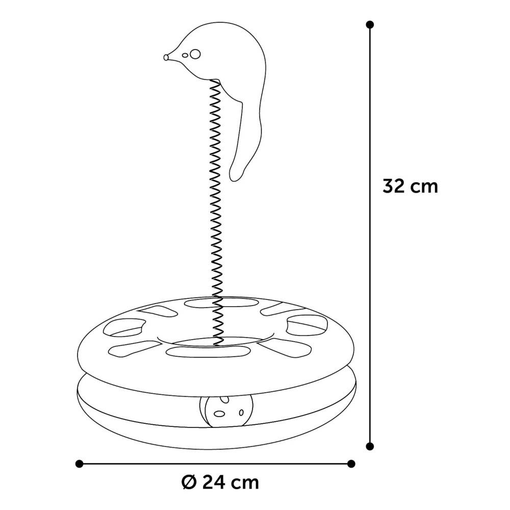 Flamingo - Jouet Laetitia bleu cercle ø24 cm pour chats - Image 2