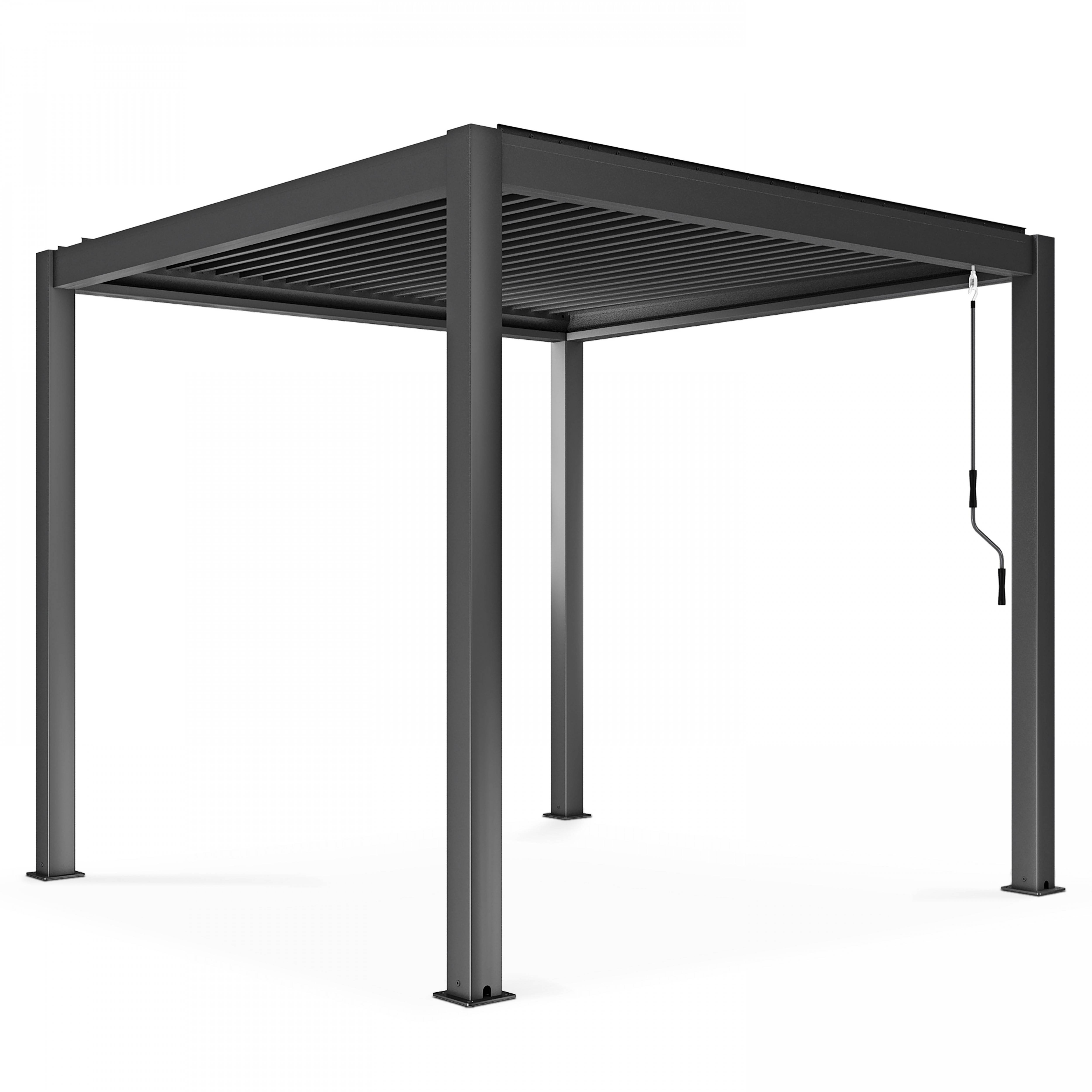 Oviala - Pergola bioclimatique autoportée 3x3m et 2 Stores 2,66 X 2,34 m Athenes - Oviala - Image 3