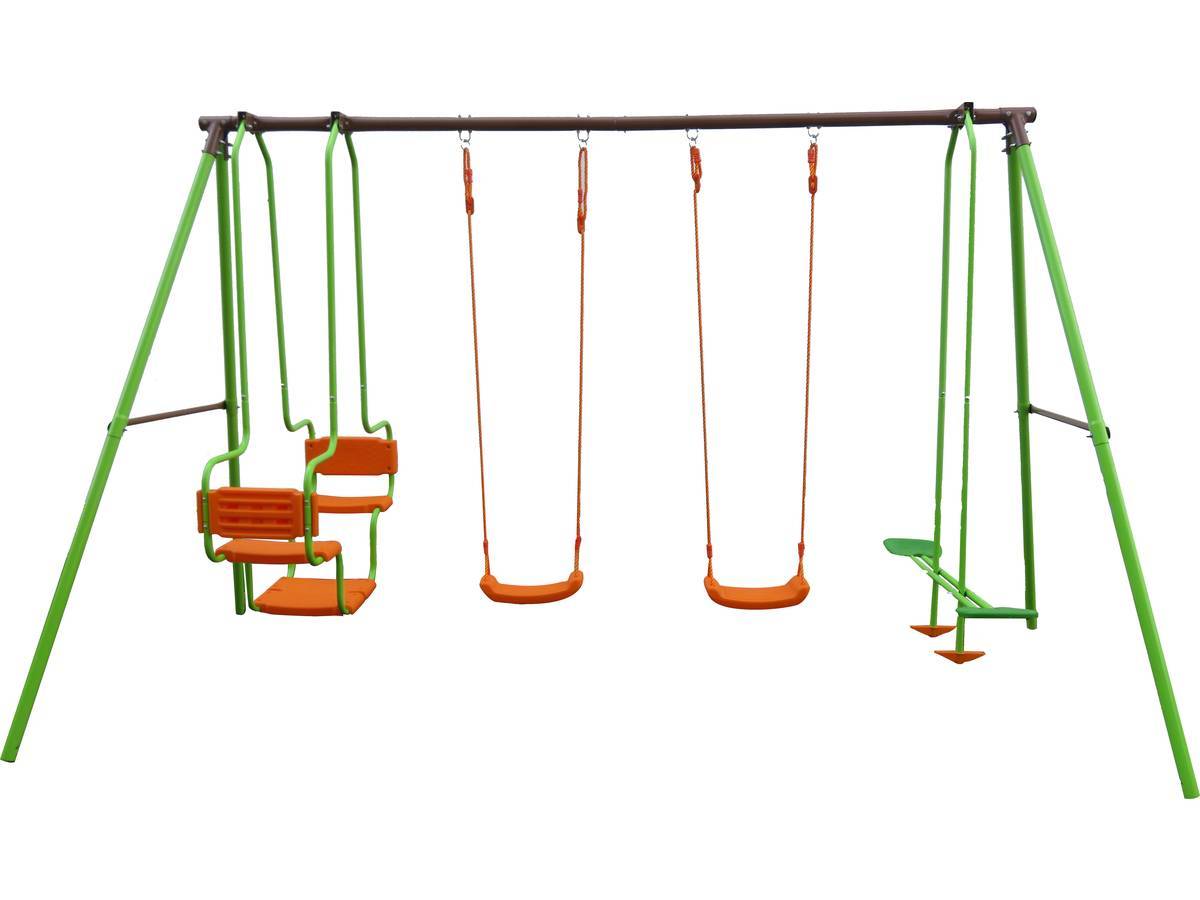 Portique Acier "mano" - 1,96m - 4 Agrès -habitat Et Jardin - Image 1