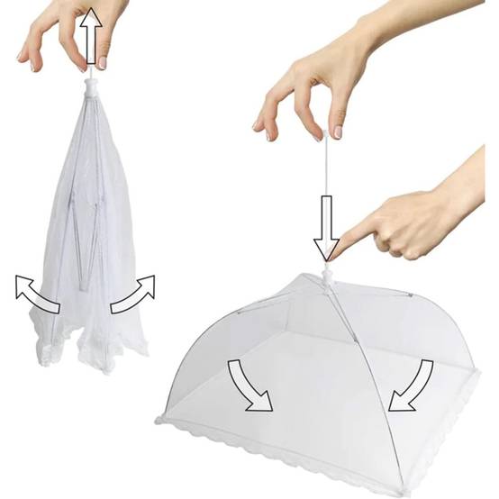 4Pcs Pop-up Cloche Alimentaire Tente, Maille Housse Couverture de Nourriture Pliante Couvre Plat 4Pcs Pop-up Cloche Alimentaire Tente, Maille Housse Couverture de Nourriture Pliante Couvre Plat