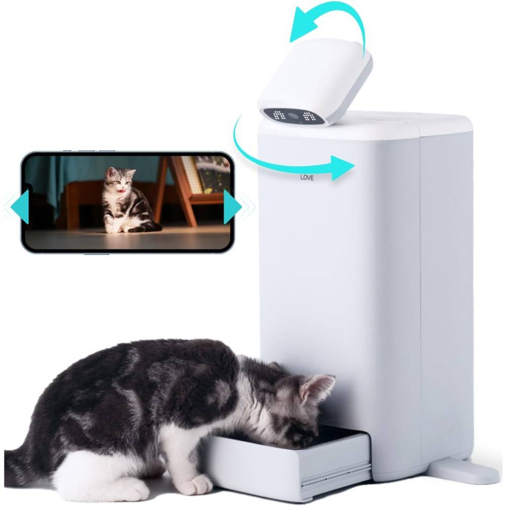 Hholove - HHO LOVE - Distributeur de croquettes automatique connecté pour chats - Image 2