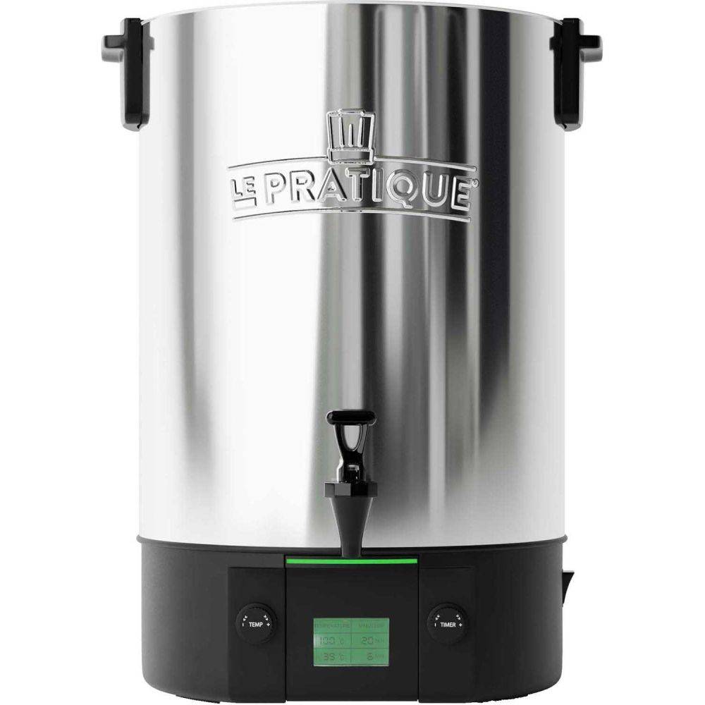 LE PRATIQUE - Stérilisateur électronique en inox 14 bocaux 2200 W avec 12 bocaux en verre Stérilisateur + 6 bocaux de 125 ml + 6 bocaux de 200 ml - Image 3