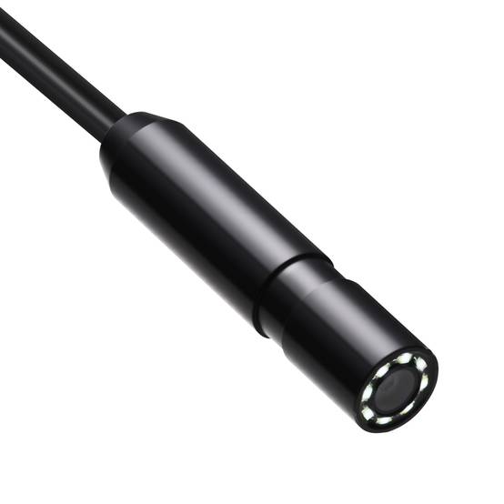 VEVOR Endoscope 5m cable semi-rigide, Full HD pour Android/iOS, 8 LED reglables, zoom, IP67. Pour auto et plomberie. - Image 9