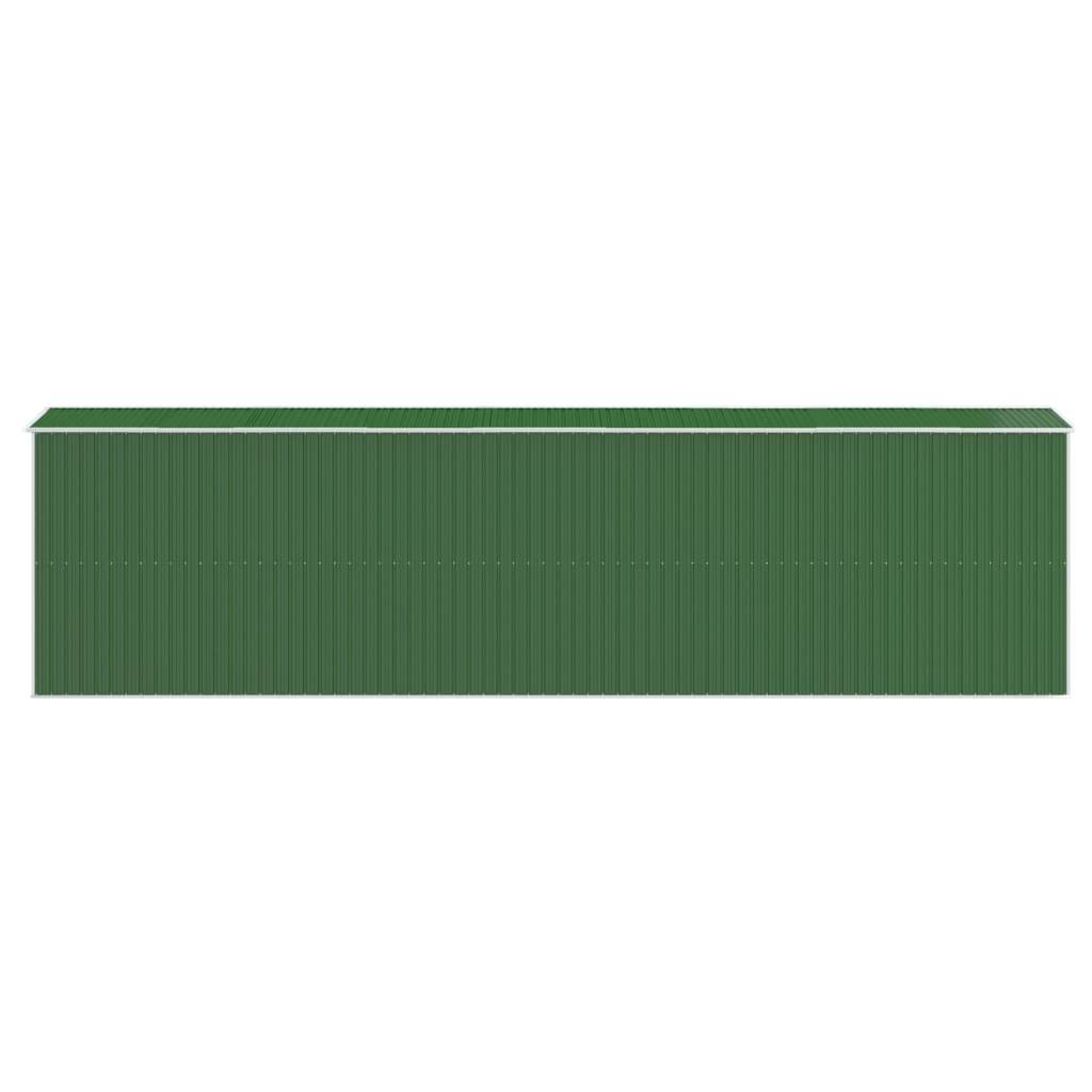 Abri de jardin acier galvanisé vert 192 x 772 x 223 cm - PANGIVO - Image 5