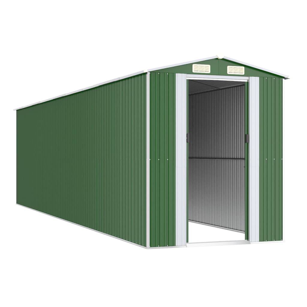 Abri de jardin acier galvanisé vert 192 x 772 x 223 cm - PANGIVO - Image 3