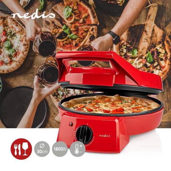 Four à Pizza électrique portable 1800W Minuterie NEDIS - Image 2