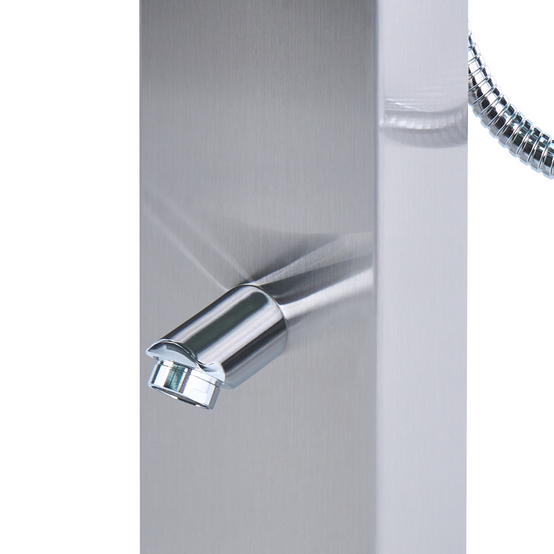 Beliani - Douche d'extérieur Acier inox Argenté APOERA - 17x52x211- Beliani - Image 10