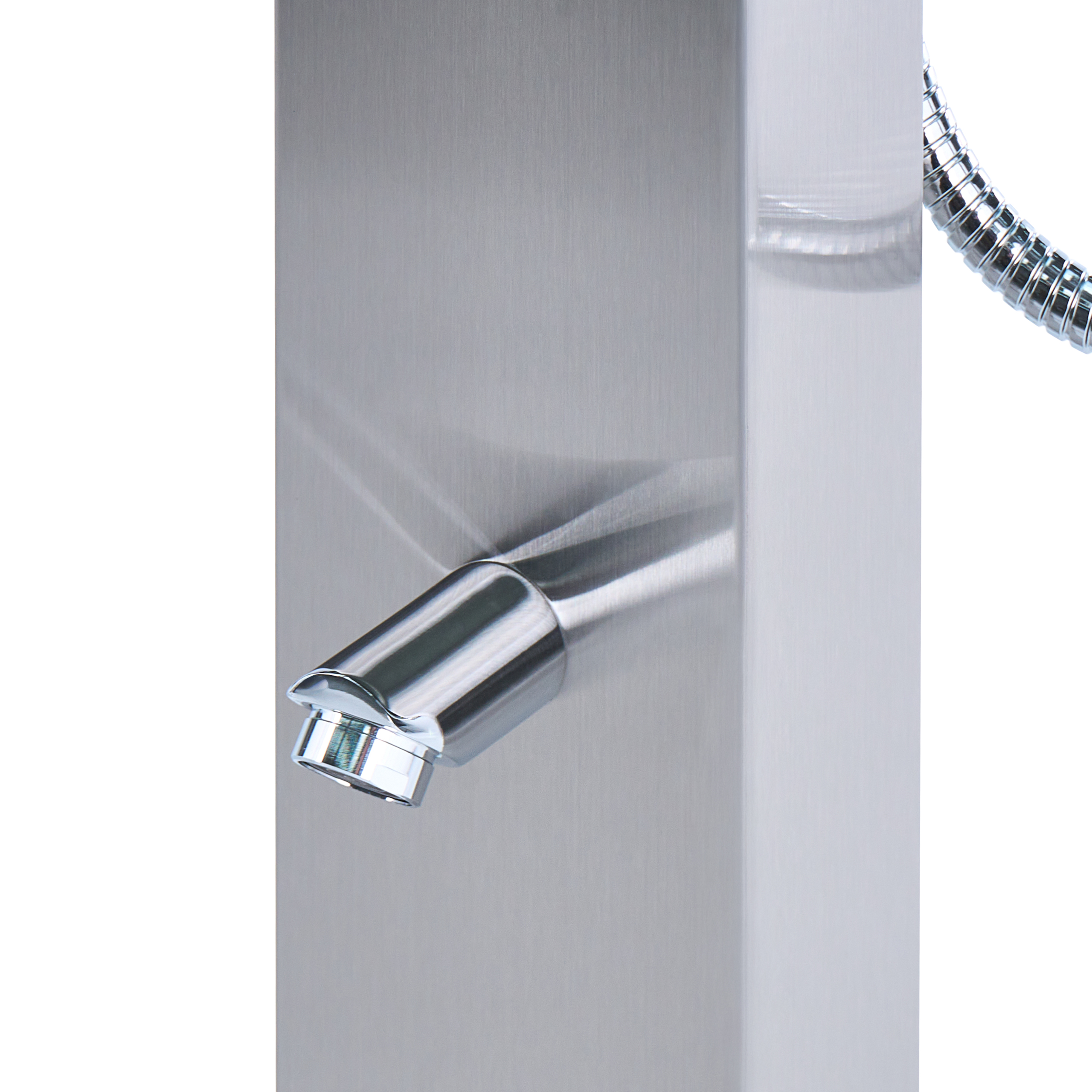 Beliani - Douche d'extérieur Acier inox Argenté APOERA - 17x52x211- Beliani - Image 10