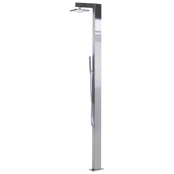 Beliani - Douche d'extérieur Acier inox Argenté APOERA - 17x52x211- Beliani - Image 5