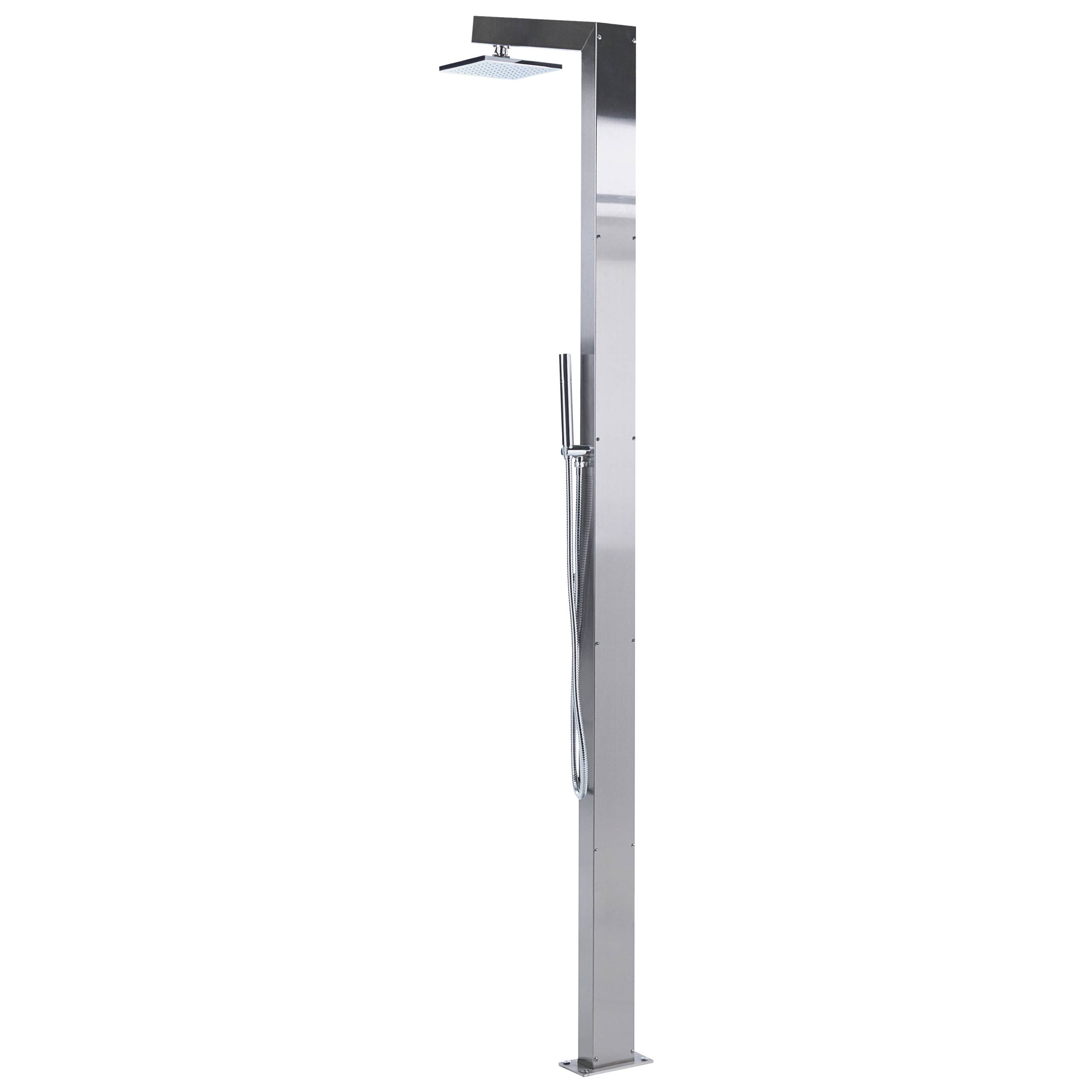 Beliani - Douche d'extérieur Acier inox Argenté APOERA - 17x52x211- Beliani - Image 5