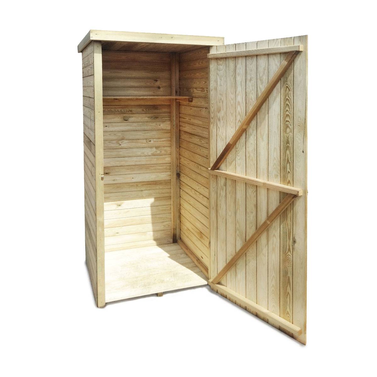 Armoire de rangement en bois Lima 0.6 m² - Cémonjardin - Image 3