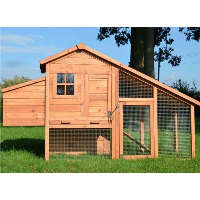 BB Loisir - Poulailler en bois 2/5 poules 190x62x114 cm Modele 144 Confort