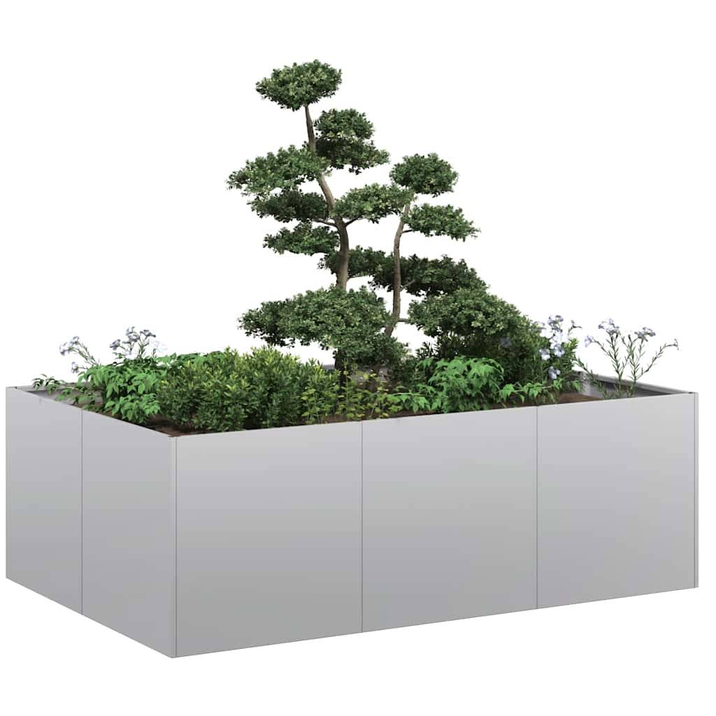ComfortXL - Grande jardinière rectangulaire Acier Galvanisé jardin 120x80 cm – ComfortXL Outdoor Living - Image 1