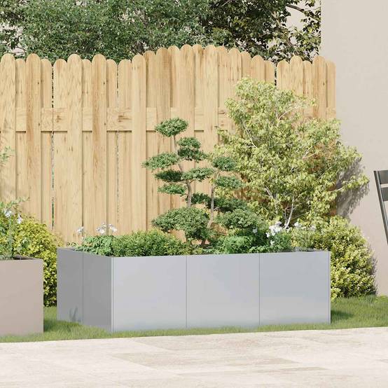 ComfortXL - Grande jardinière rectangulaire Acier Galvanisé jardin 120x80 cm – ComfortXL Outdoor Living - Image 3