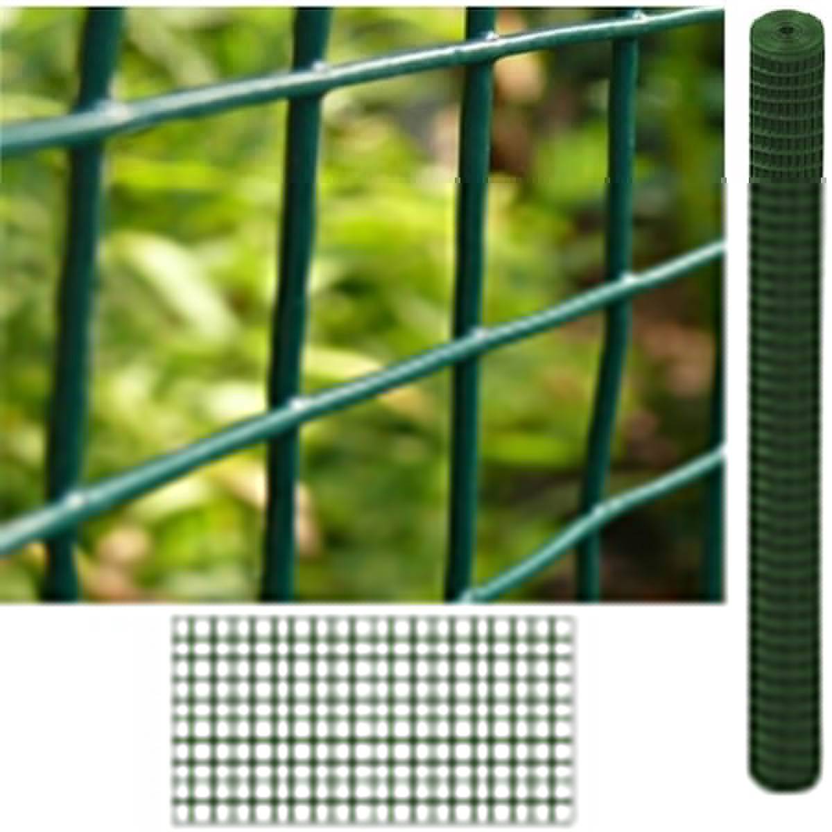 Grillage Souple Plastifié| 1X5 M| Composition 80% Acier Galvanisé/20% PVC| Rouleau Grillage| Réticulée 13X13MM - Image 2