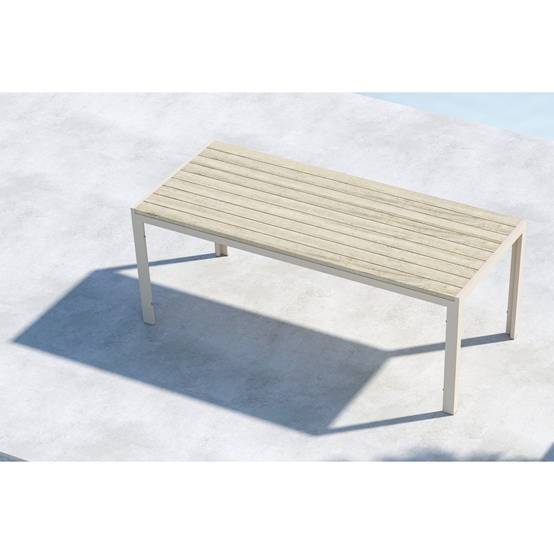 Paris Prix - Table de Jardin "Mirko" 205cm Beige - Image 9