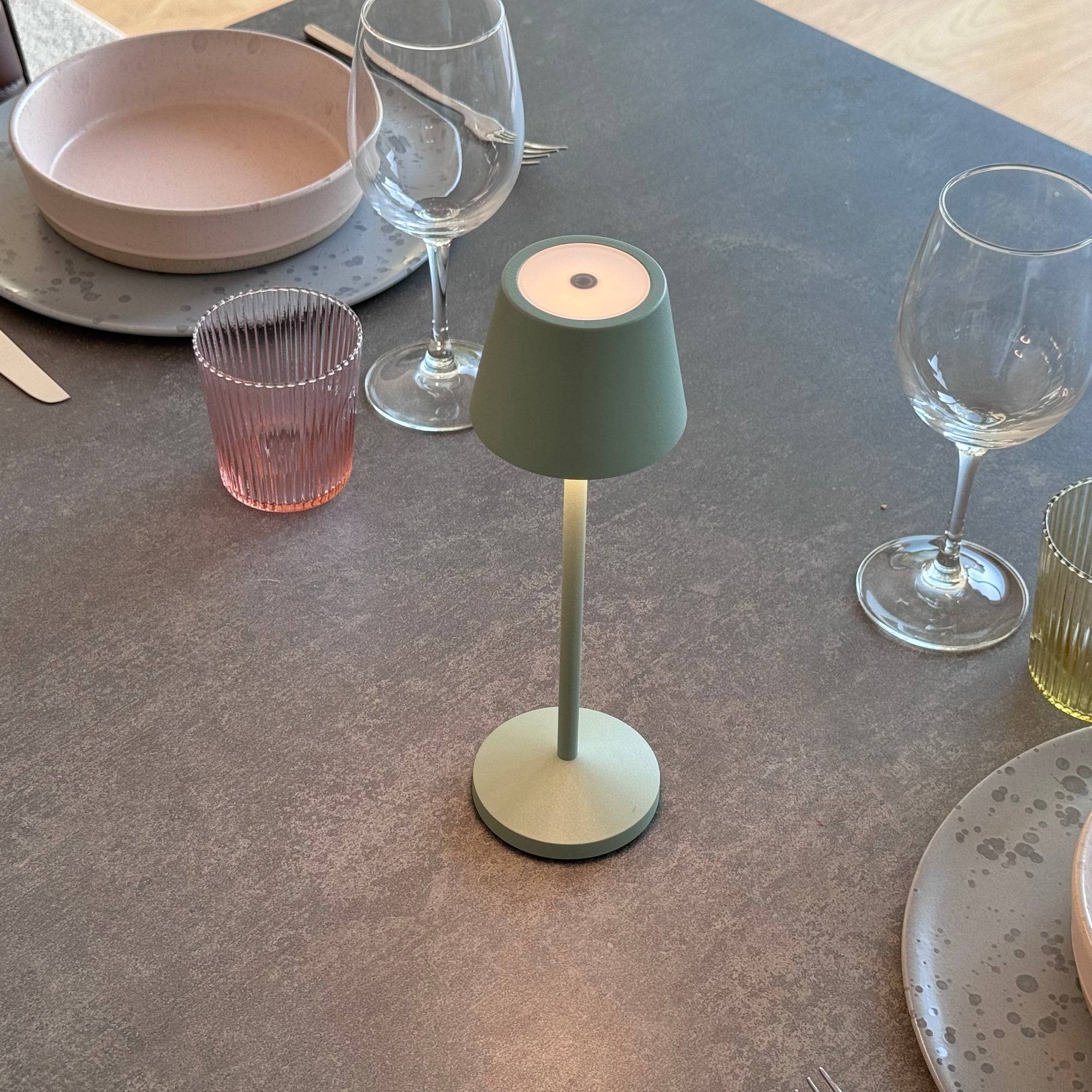 Lumisky - Lampe de table sans fil EMILY Vert H25cm - Image 4