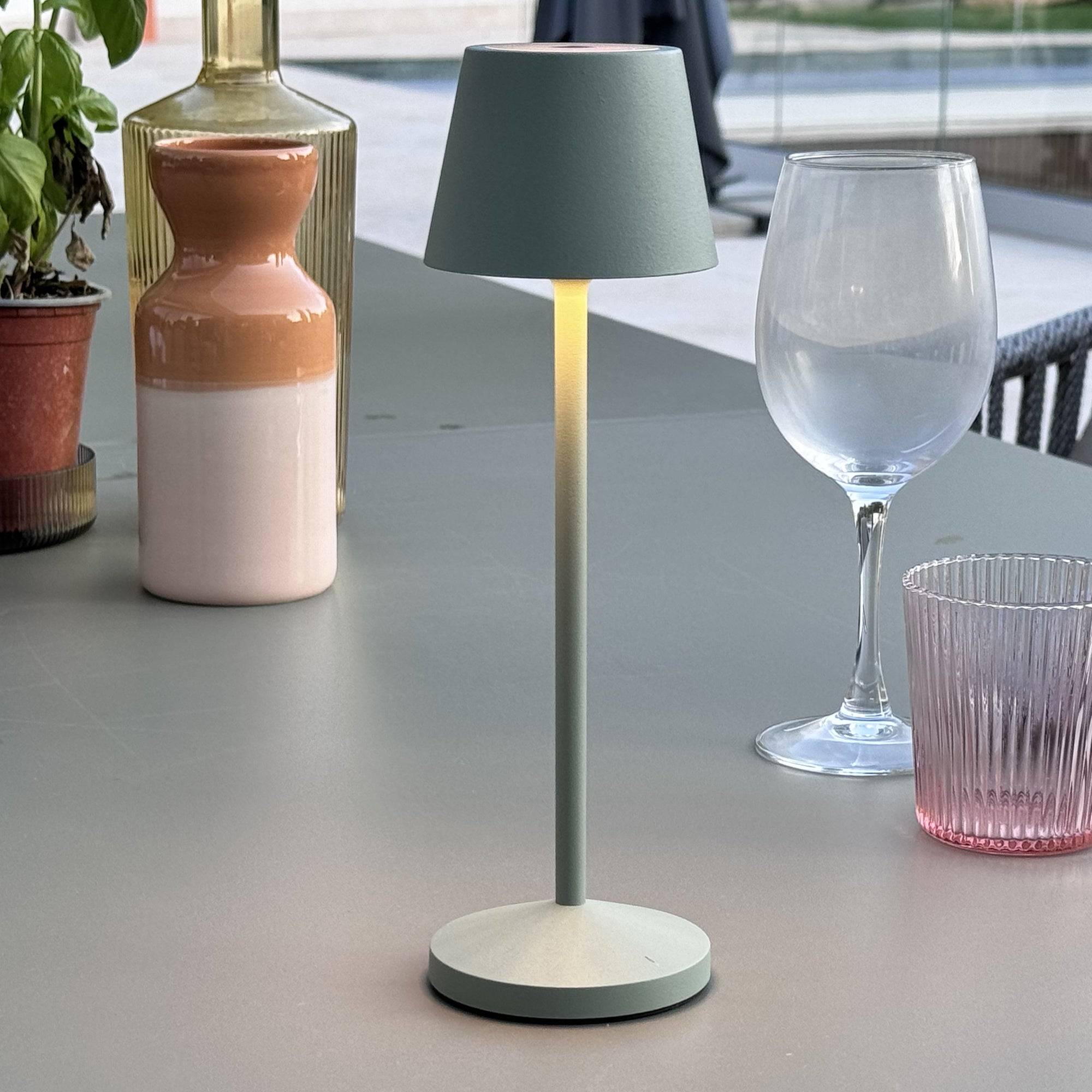 Lumisky - Lampe de table sans fil EMILY Vert H25cm - Image 2