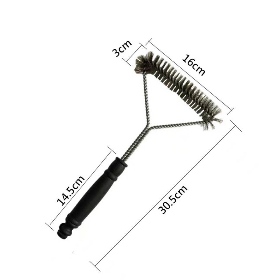 Brosse de nettoyage pour barbecue en acier inoxydable avec poignée - IntiMeg - Image 5