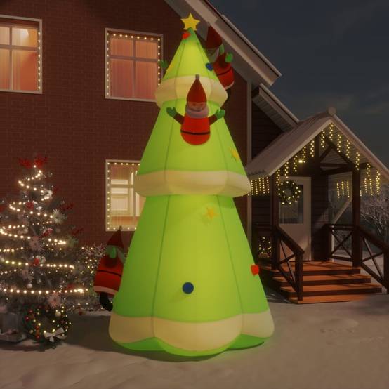 Sapin de Noël Géant Gonflable 500cm avec LED Décoration Extérieure XXL – ComfortXL Outdoor Living - Image 1