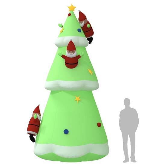 Sapin de Noël Géant Gonflable 500cm avec LED Décoration Extérieure XXL – ComfortXL Outdoor Living - Image 5