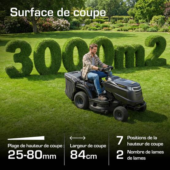 Alpina - Tracteur AT4 84 A, moteur 352 cc, collecteur 200 L, kit mulching - ALPINA - Image 6