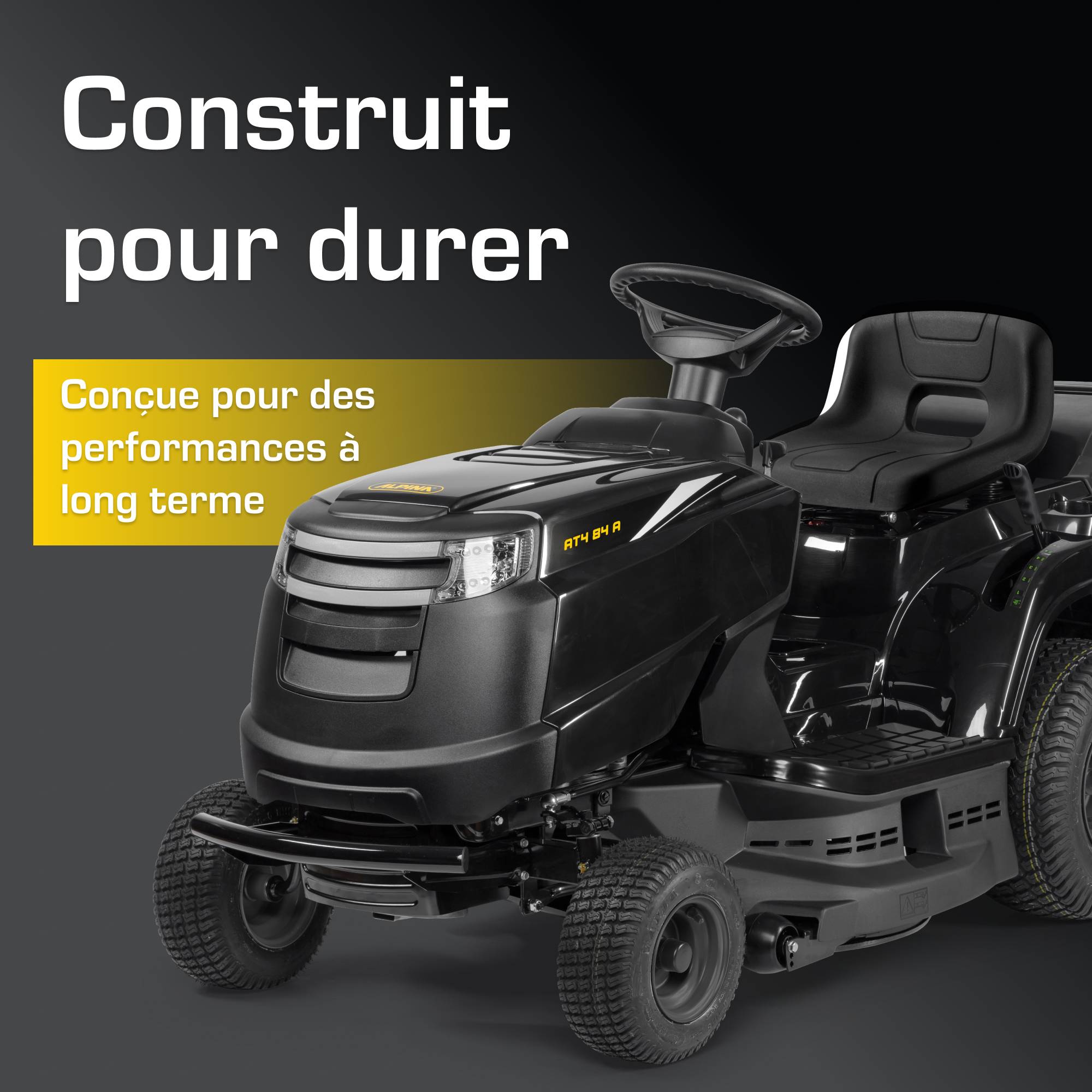 Alpina - Tracteur AT4 84 A, moteur 352 cc, collecteur 200 L, kit mulching - ALPINA - Image 5
