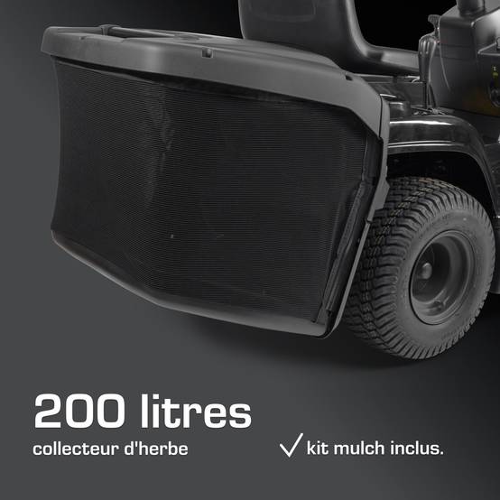 Alpina - Tracteur AT4 84 A, moteur 352 cc, collecteur 200 L, kit mulching - ALPINA - Image 7