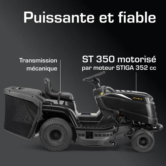 Alpina - Tracteur AT4 84 A, moteur 352 cc, collecteur 200 L, kit mulching - ALPINA - Image 4