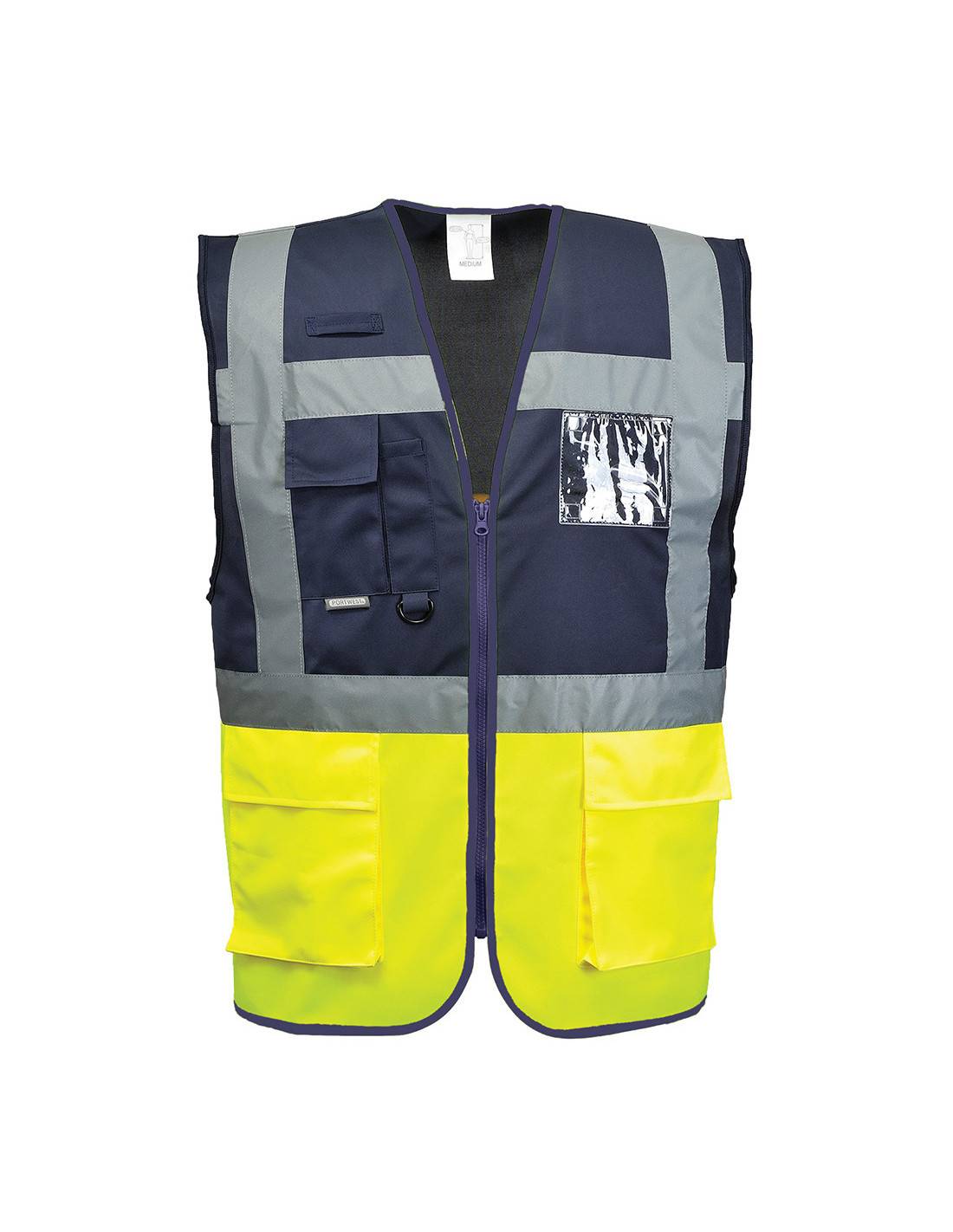 Portwest - Gilet Executive Paris Couleur : Jaune/marine Taille L - Portwest