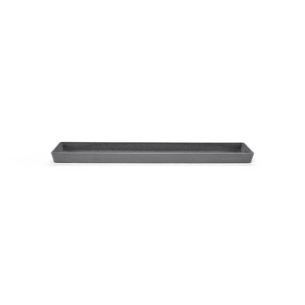 Ecopots - Soucoupe Rectangular 45 New Gris - 43,5 x 15,5 x H. 3,3 cm ECOPOTS
