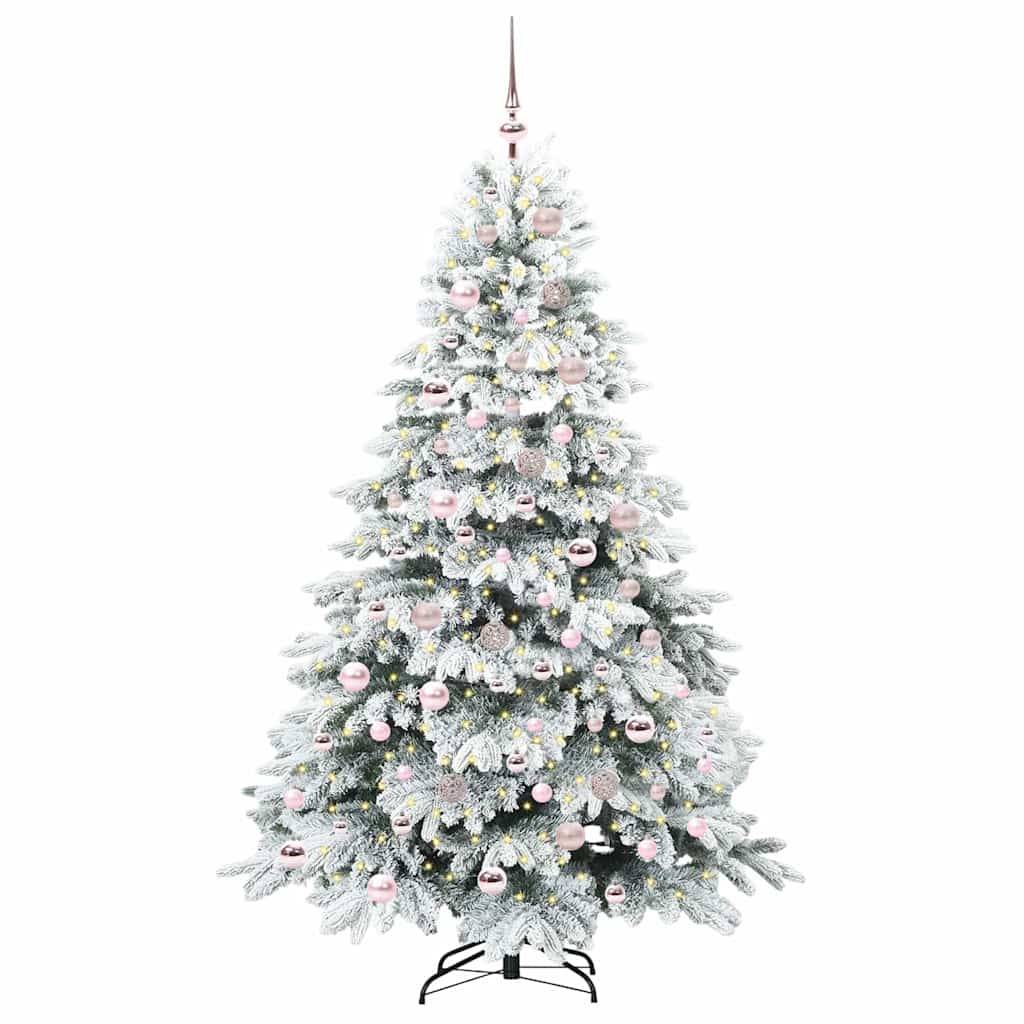 Maison Chic - Sapin de Noël | Arbre de Noël artificiel avec 300 LED Blanc 180 cm PE et PVC Maison Chic - Image 3