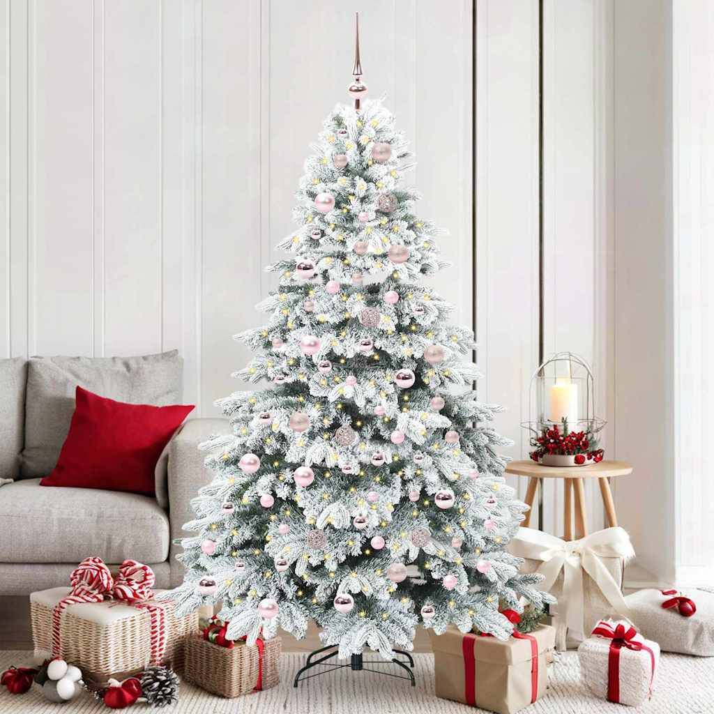 Maison Chic - Sapin de Noël | Arbre de Noël artificiel avec 300 LED Blanc 180 cm PE et PVC Maison Chic - Image 2