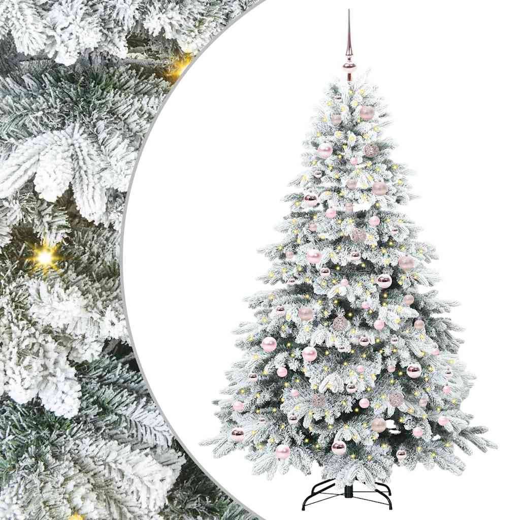 Maison Chic - Sapin de Noël | Arbre de Noël artificiel avec 300 LED Blanc 180 cm PE et PVC Maison Chic - Image 1