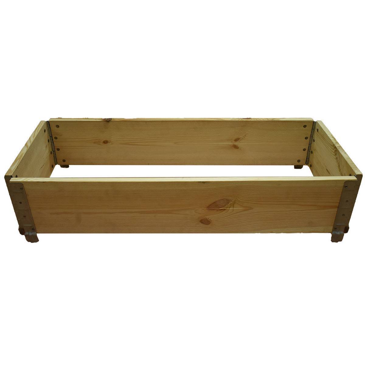 Carré potager en bois naturel 1000x400mm - Image 1
