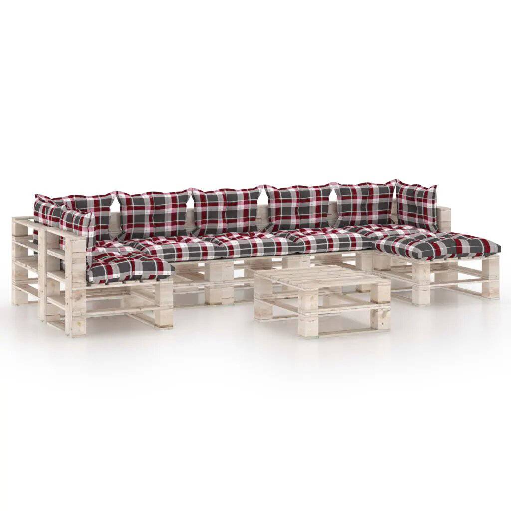 Vidaxl - Salon de jardin en palette avec coussins - vidaXL - Image 1