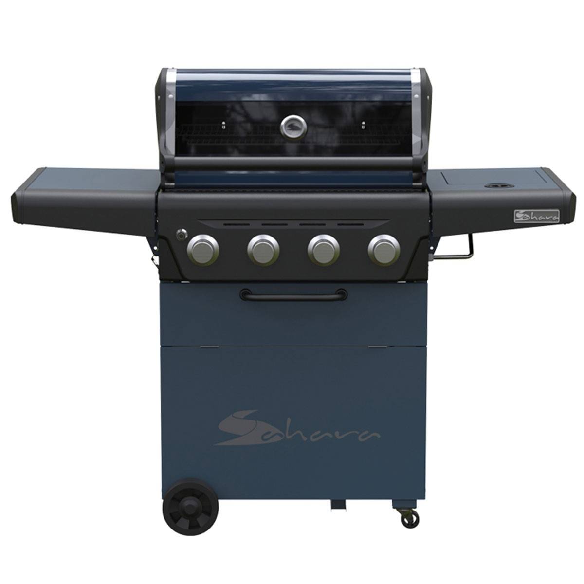 Barbecue à gaz 18.7KW 10 Convives 4 brûleurs + 1 latéral Allumage pièzo 400°C SAHARA X450 Garanti 10 ans Haute Qualité - Image 1