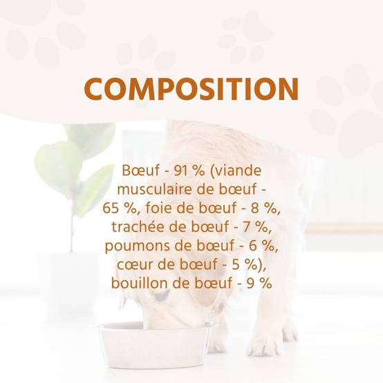 Wildfang - Wildfang - Aliment humide pur bœuf - Qualité BARF - 1 x 400g - Image 4