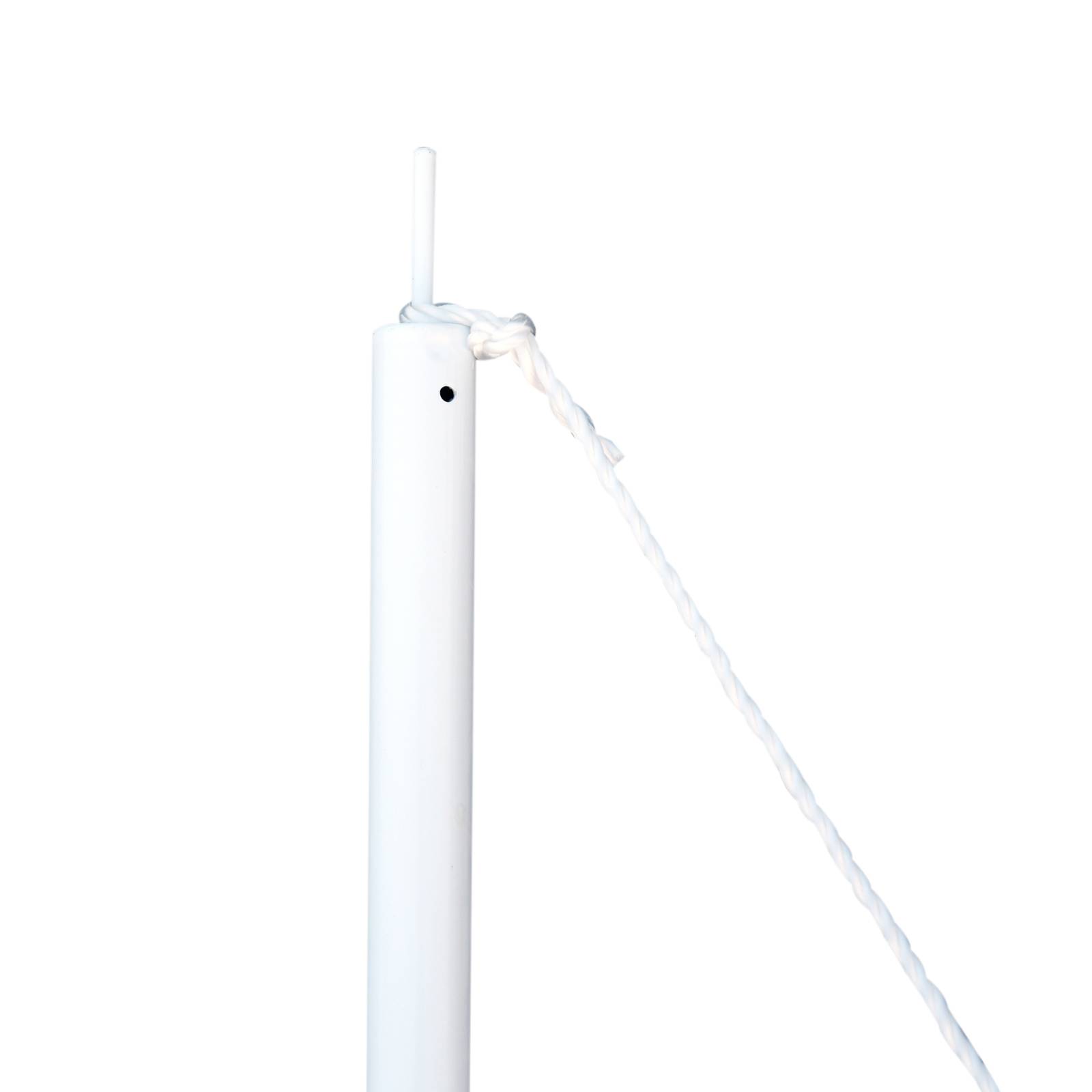 Outsunny - Mât de fixation voile d'ombrage - poteau voile d'ombrage - démontable 3 parties - réglable, accessoires - Ø 2,5 cm x 3H m - métal blanc - Outsunny - Image 7