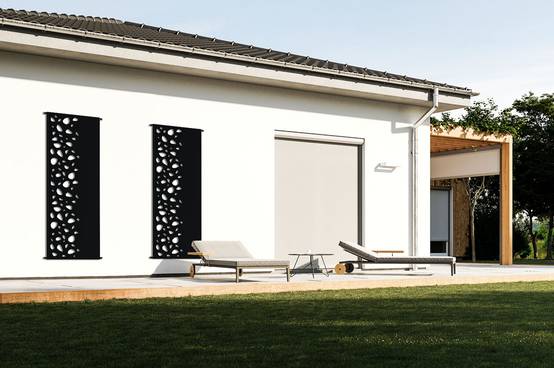 Casanoov Lot de 3 panneaux décoratifs SUNNY Noir H.160 cm motifs côté gauche - Image 7